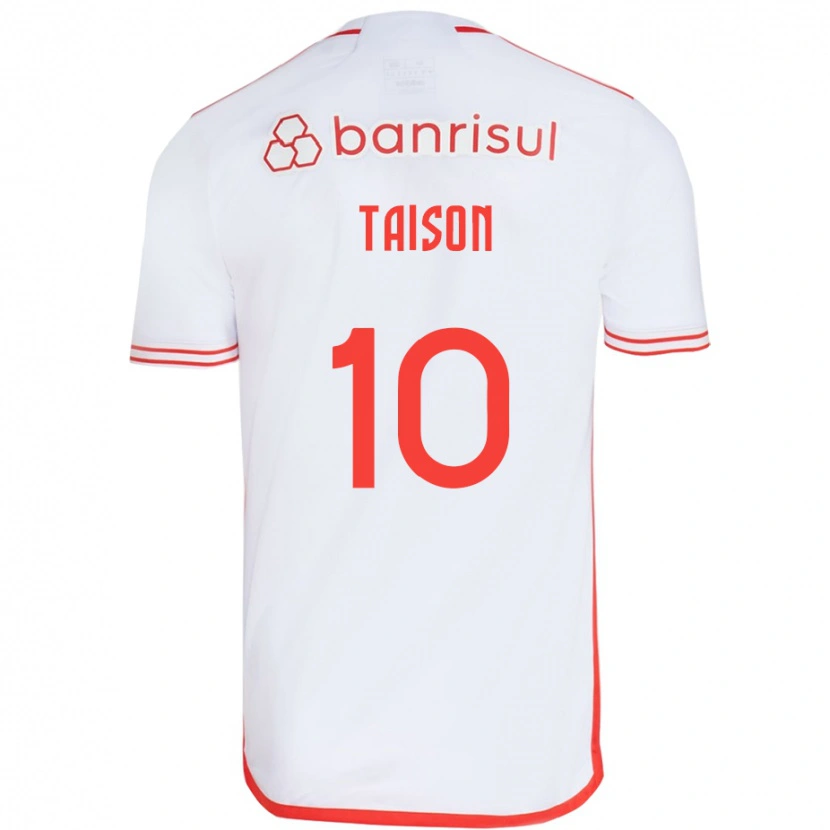 Danxen Mulher Camisola Taison #10 Branco Vermelho Alternativa 2025/26 Camisa