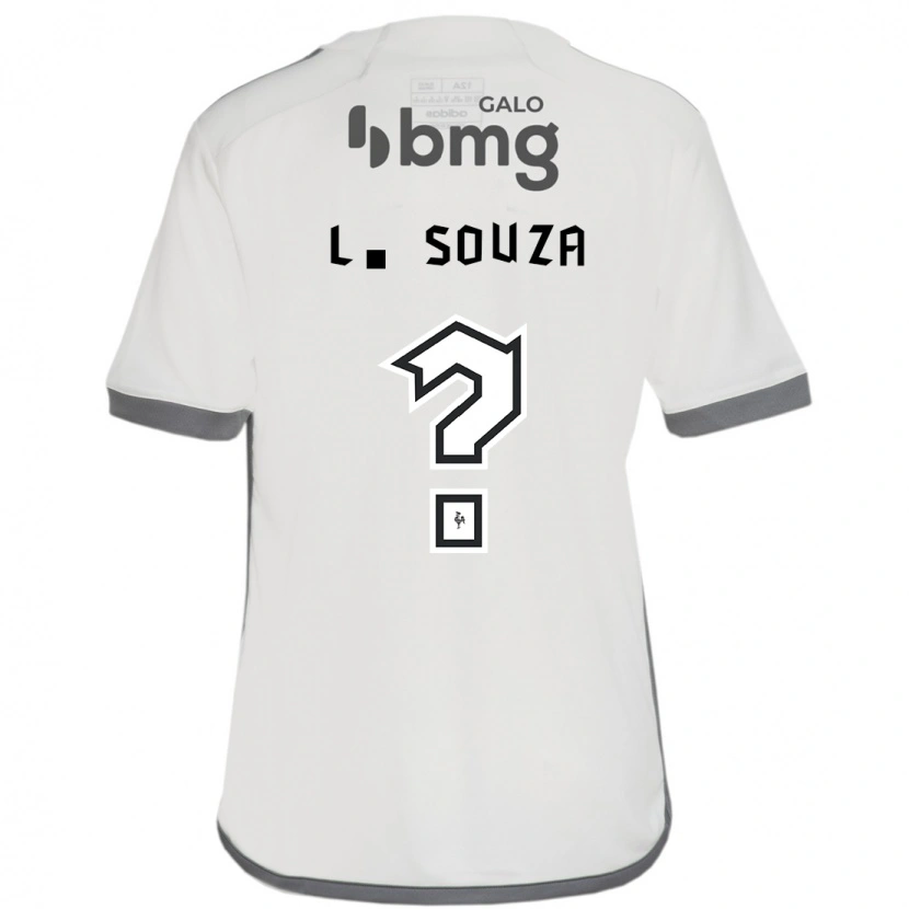 Danxen Mulher Camisola Lucas Souza #0 Branco Sujo Alternativa 2025/26 Camisa