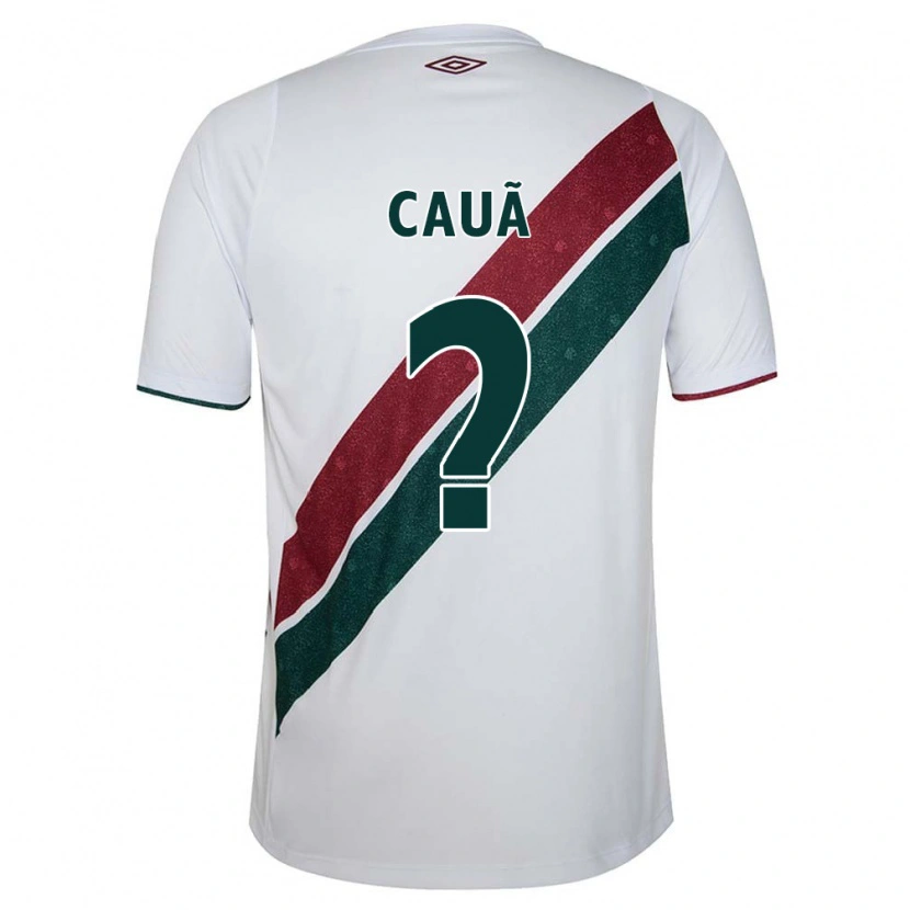 Danxen Mulher Camisola Cauã #0 Branco Verde Bordô Alternativa 2025/26 Camisa