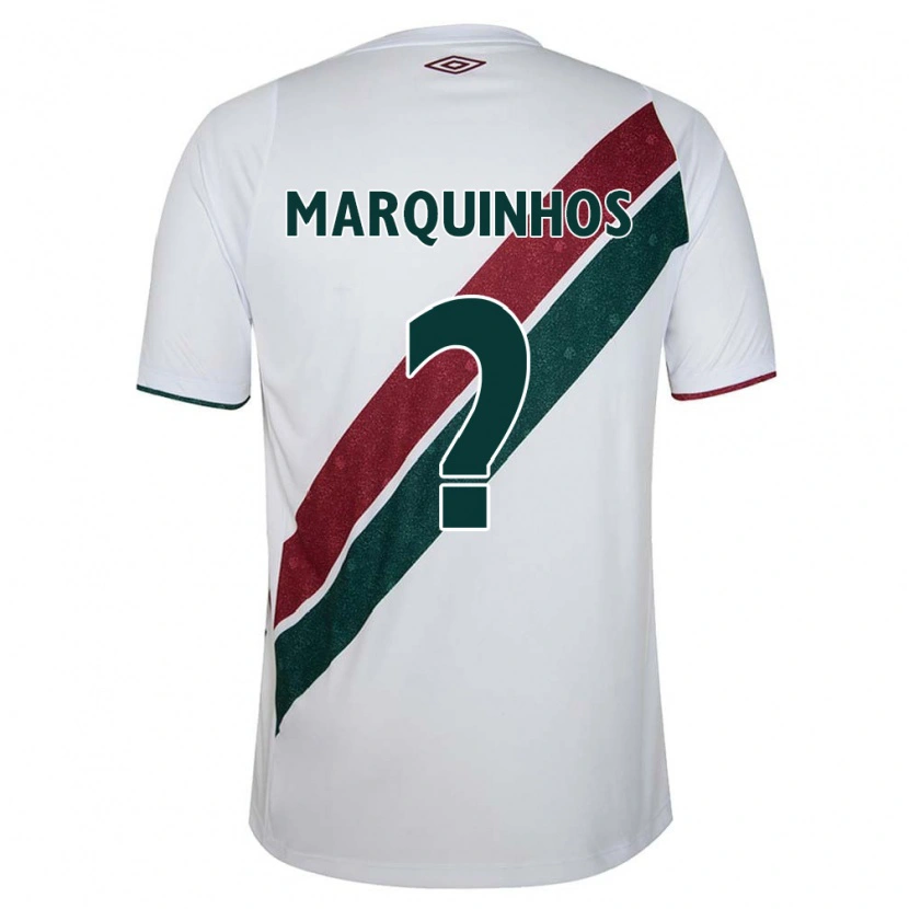 Danxen Mulher Camisola Marquinhos #0 Branco Verde Bordô Alternativa 2025/26 Camisa