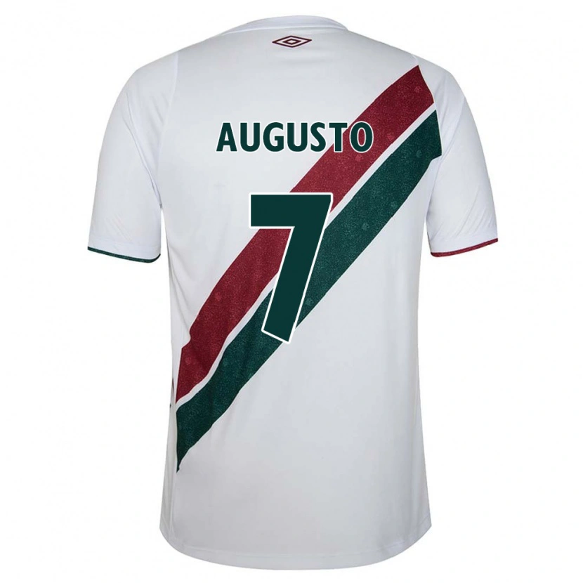 Danxen Mulher Camisola Renato Augusto #7 Branco Verde Bordô Alternativa 2025/26 Camisa