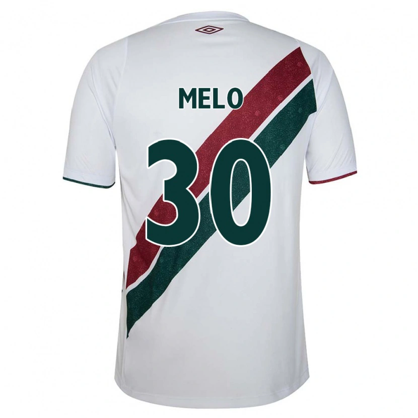 Danxen Mulher Camisola Felipe Melo #30 Branco Verde Bordô Alternativa 2025/26 Camisa
