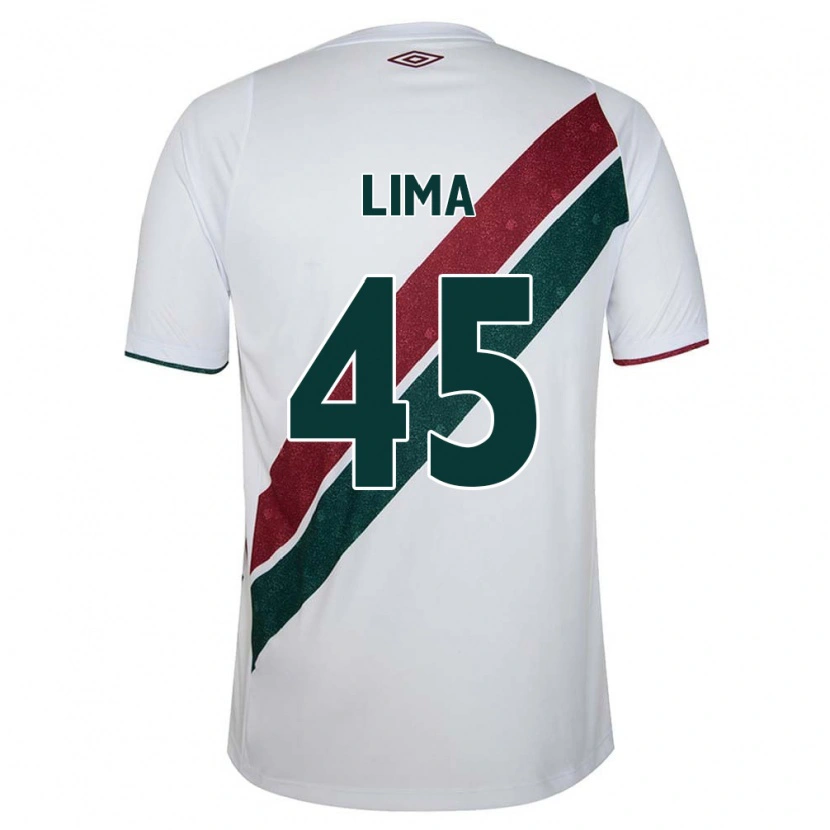 Danxen Mulher Camisola Lima #45 Branco Verde Bordô Alternativa 2025/26 Camisa