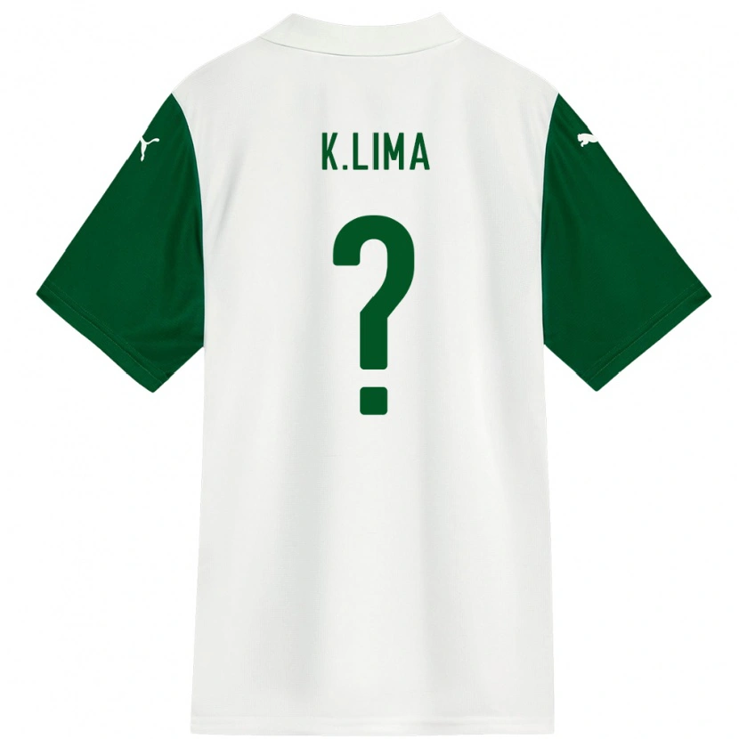 Danxen Mulher Camisola Kauan Lima #0 Branco Verde Alternativa 2025/26 Camisa