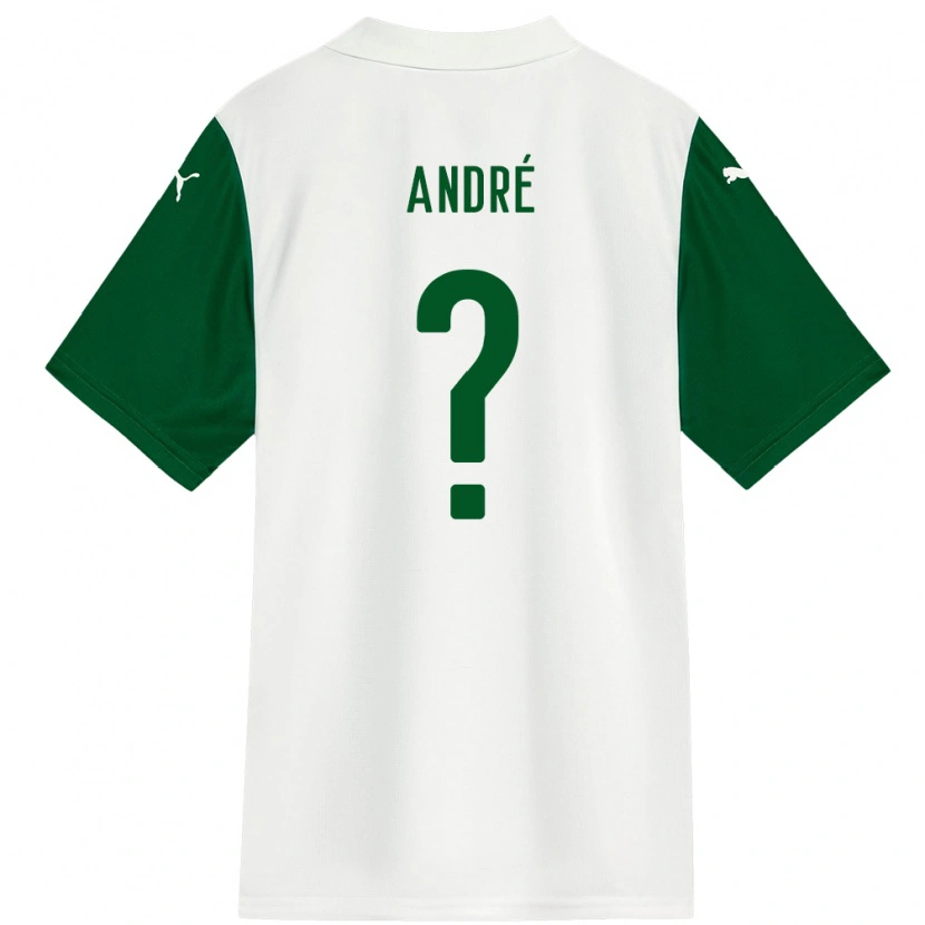 Danxen Mulher Camisola Vitor André #0 Branco Verde Alternativa 2025/26 Camisa