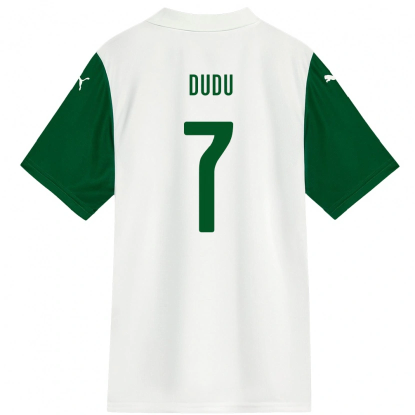 Danxen Mulher Camisola Dudu #7 Branco Verde Alternativa 2025/26 Camisa