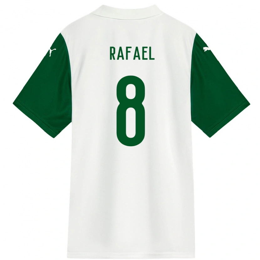 Danxen Mulher Camisola Zé Rafael #8 Branco Verde Alternativa 2025/26 Camisa