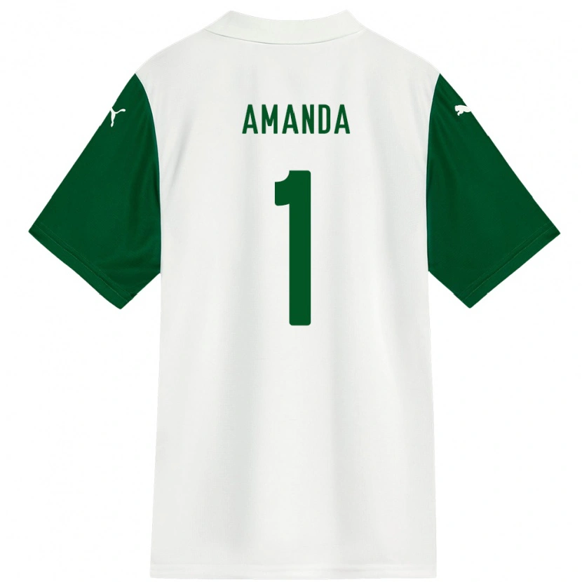 Danxen Mulher Camisola Amanda #1 Branco Verde Alternativa 2025/26 Camisa