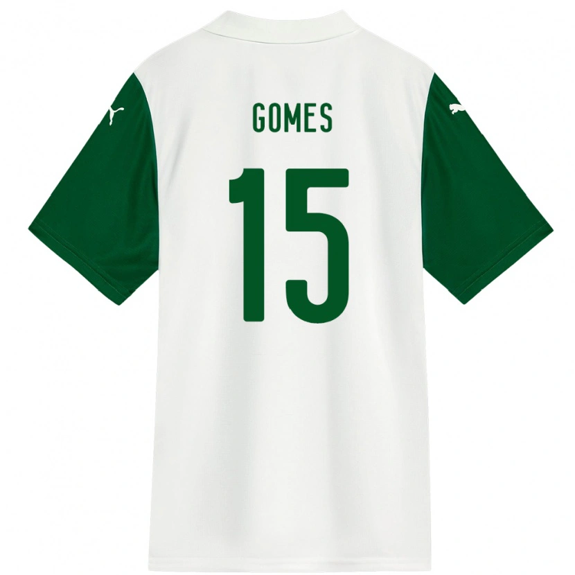 Danxen Mulher Camisola Bianca Gomes #15 Branco Verde Alternativa 2025/26 Camisa