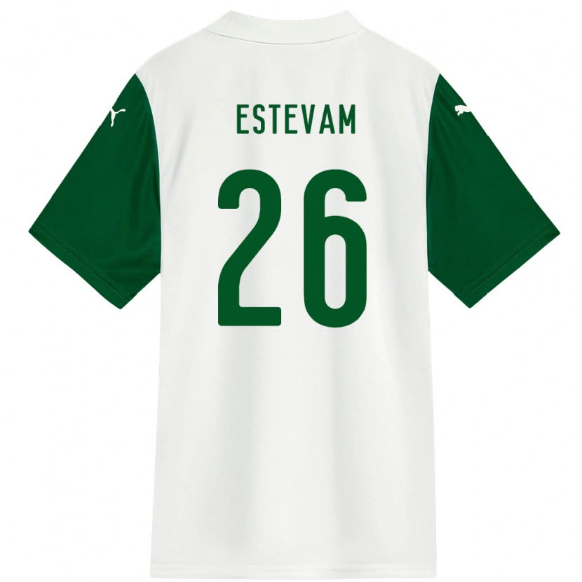 Danxen Mulher Camisola Laís Estevam #26 Branco Verde Alternativa 2025/26 Camisa