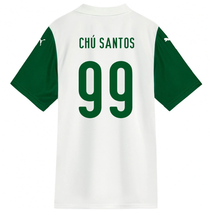 Danxen Mulher Camisola Chú Santos #99 Branco Verde Alternativa 2025/26 Camisa