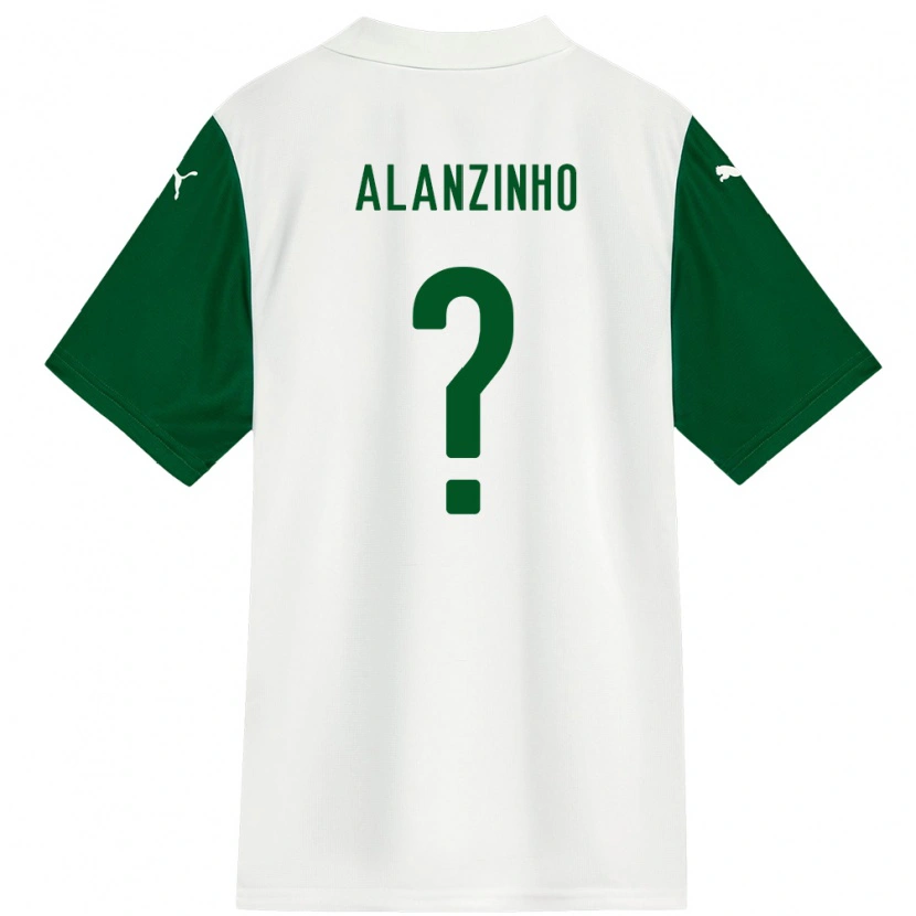 Danxen Mulher Camisola Alanzinho #0 Branco Verde Alternativa 2025/26 Camisa