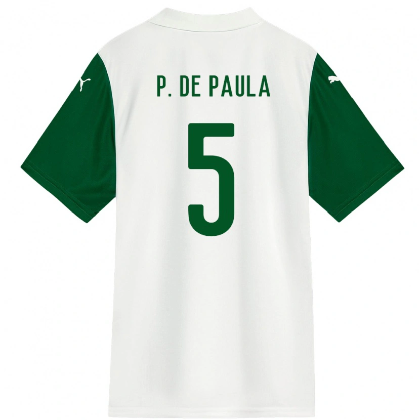 Danxen Mulher Camisola Patrick De Paula #5 Branco Verde Alternativa 2025/26 Camisa