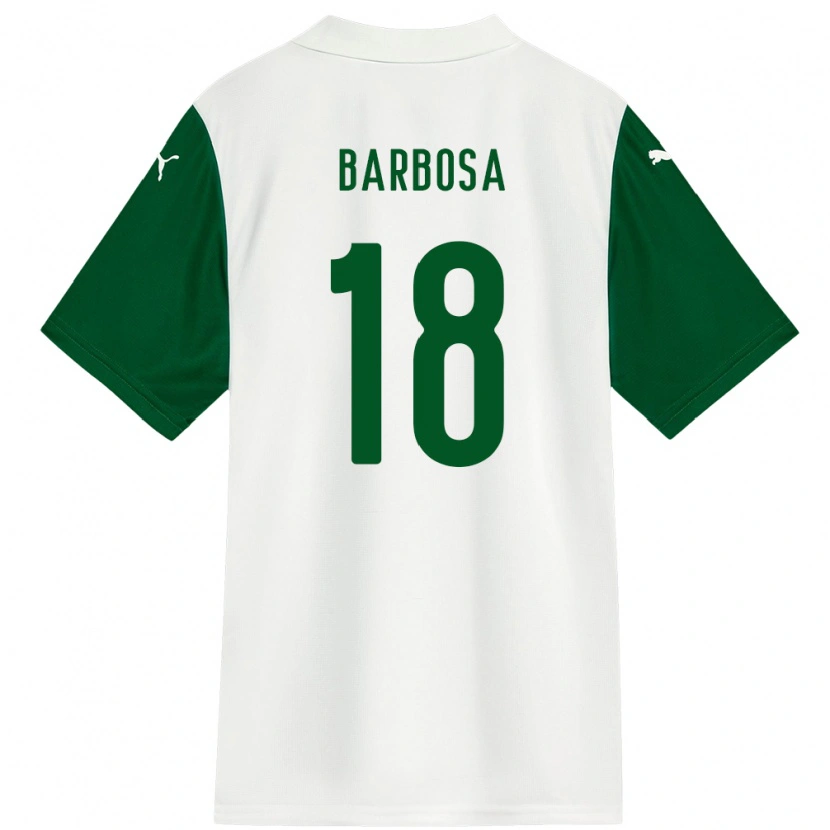Danxen Mulher Camisola Danilo Barbosa #18 Branco Verde Alternativa 2025/26 Camisa