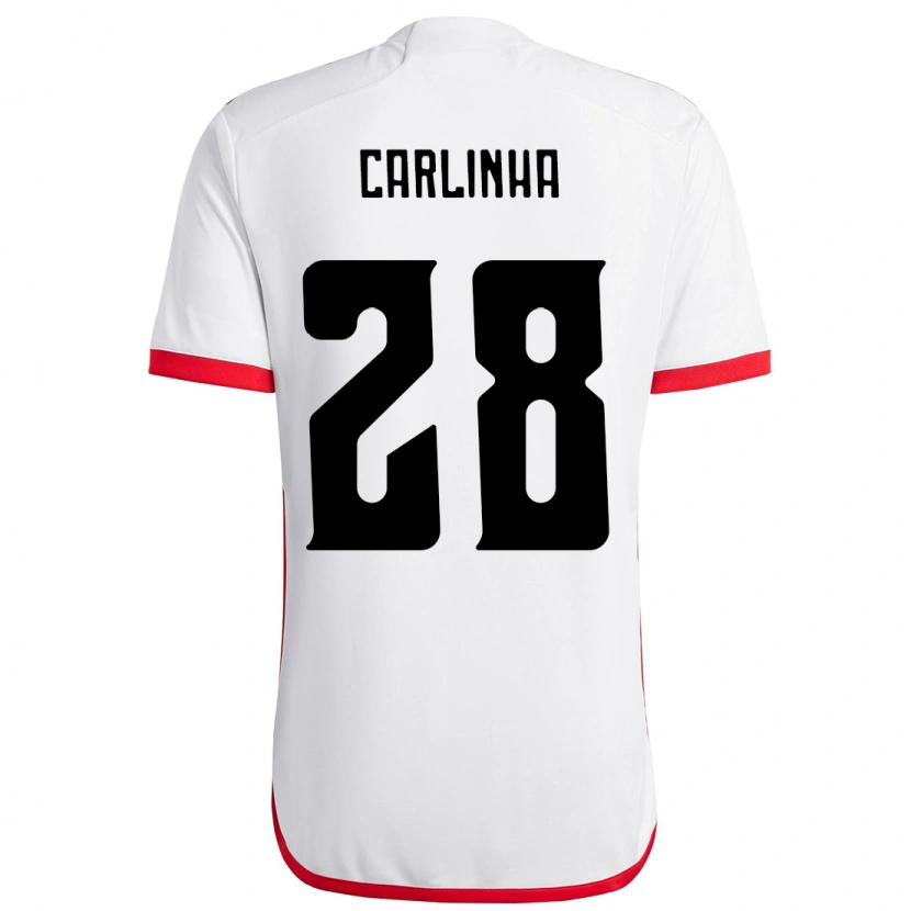 Danxen Mulher Camisola Carlinha #28 Branco Vermelho Alternativa 2025/26 Camisa