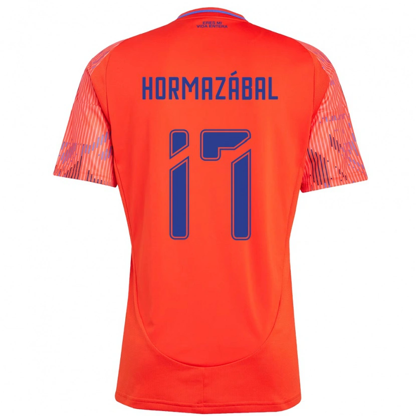 Danxen Mulher Camisola Fabián Hormazábal #17 Laranja Vermelho Alternativa 2025/26 Camisa