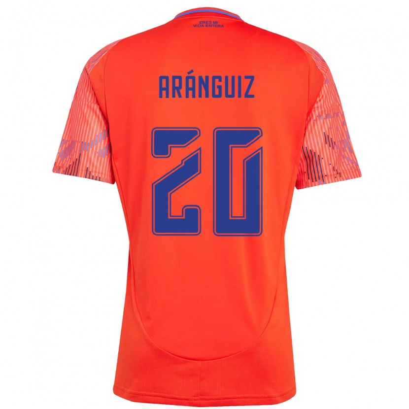 Danxen Mulher Camisola Charles Aránguiz #20 Laranja Vermelho Alternativa 2025/26 Camisa
