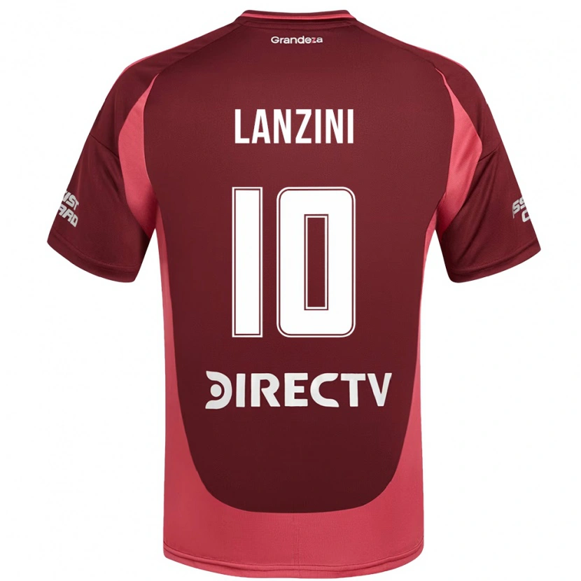 Danxen Mulher Camisola Manuel Lanzini #10 Bordô Magenta Alternativa 2025/26 Camisa