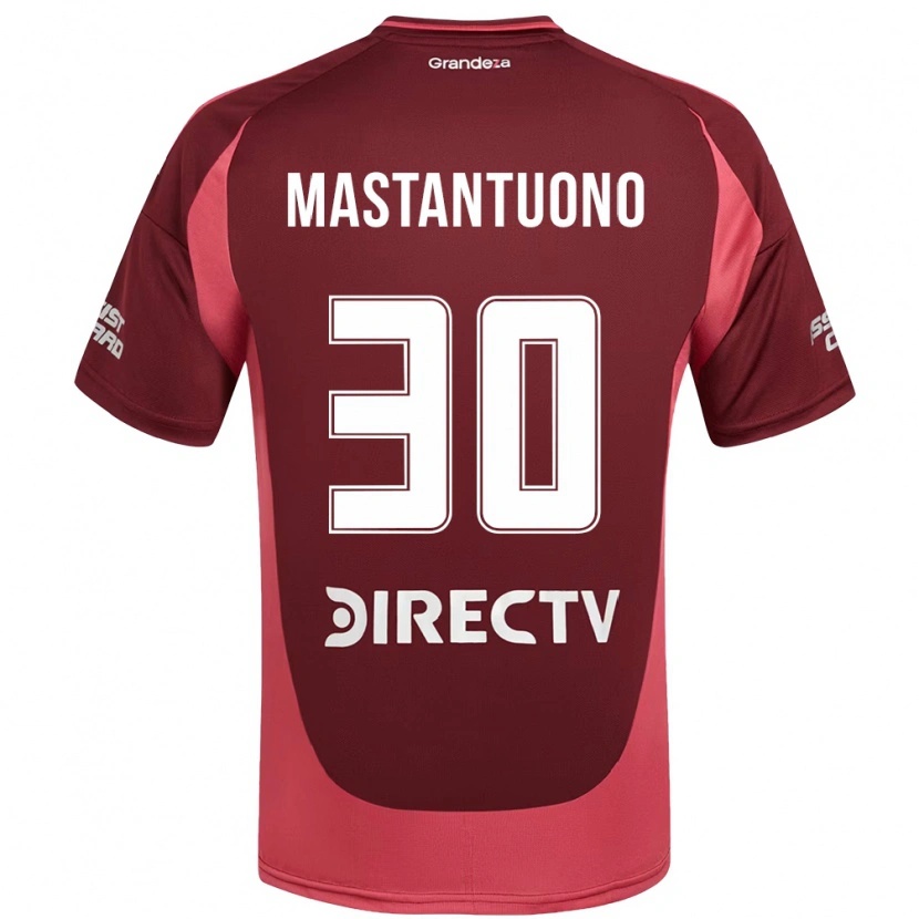 Danxen Mulher Camisola Franco Mastantuono #30 Bordô Magenta Alternativa 2025/26 Camisa