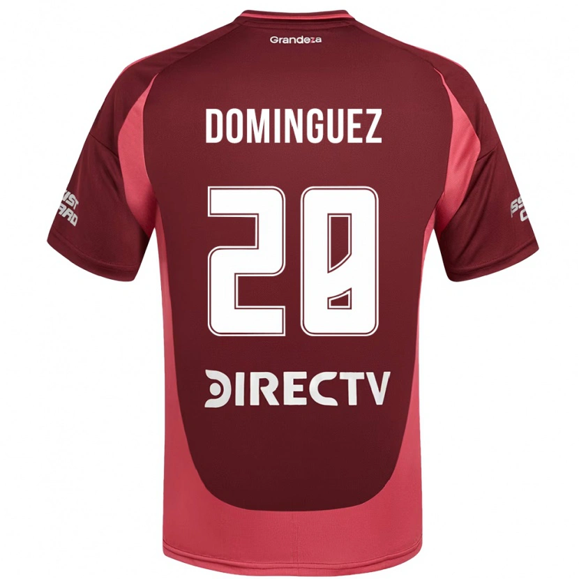 Danxen Mulher Camisola Evelyn Sofía Domínguez #28 Bordô Magenta Alternativa 2025/26 Camisa