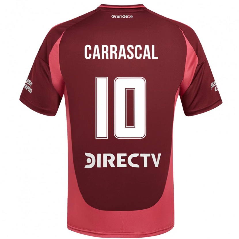Danxen Mulher Camisola Jorge Carrascal #10 Bordô Magenta Alternativa 2025/26 Camisa