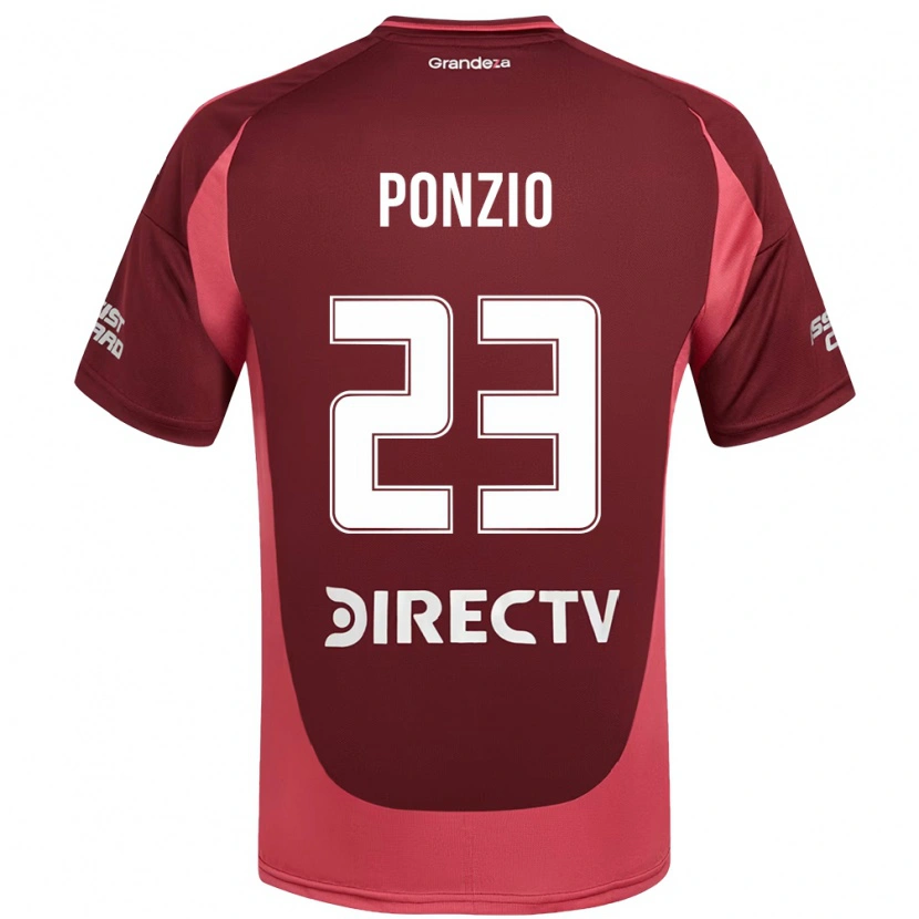 Danxen Mulher Camisola Leonardo Ponzio #23 Bordô Magenta Alternativa 2025/26 Camisa