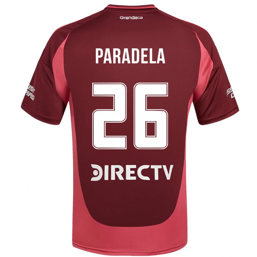 Danxen Mulher Camisola Jose Paradela #26 Bordô Magenta Alternativa 2025/26 Camisa