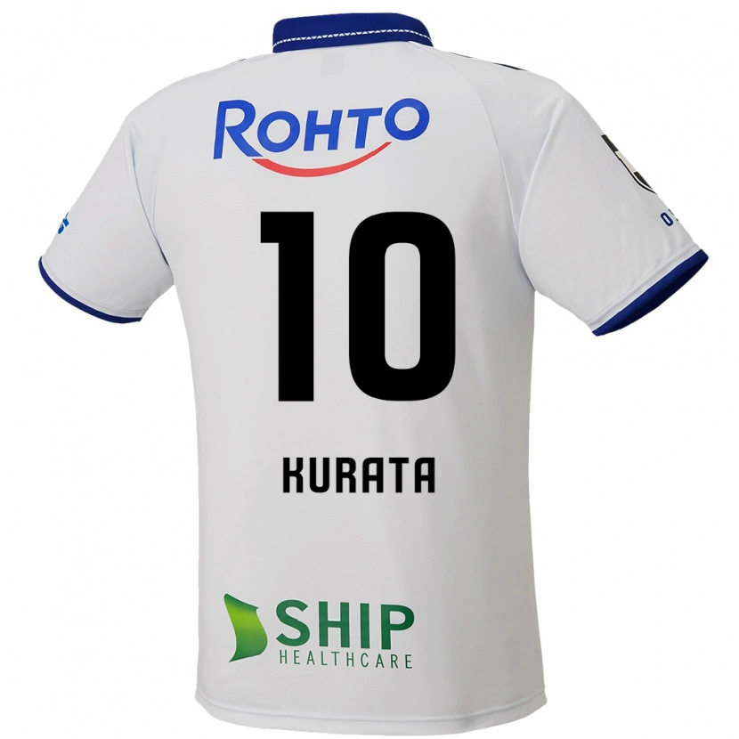 Danxen Mulher Camisola Shu Kurata #10 Branco Azul Preto Alternativa 2025/26 Camisa