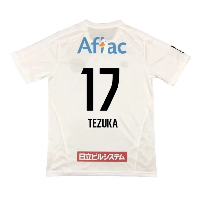 Danxen Mulher Camisola Kohei Tezuka #17 Cinza Claro Bege Alternativa 2025/26 Camisa