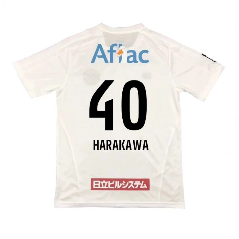 Danxen Mulher Camisola Riki Harakawa #40 Cinza Claro Bege Alternativa 2025/26 Camisa