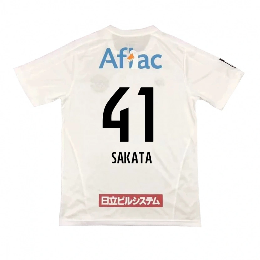 Danxen Mulher Camisola Daiki Sakata #41 Cinza Claro Bege Alternativa 2025/26 Camisa