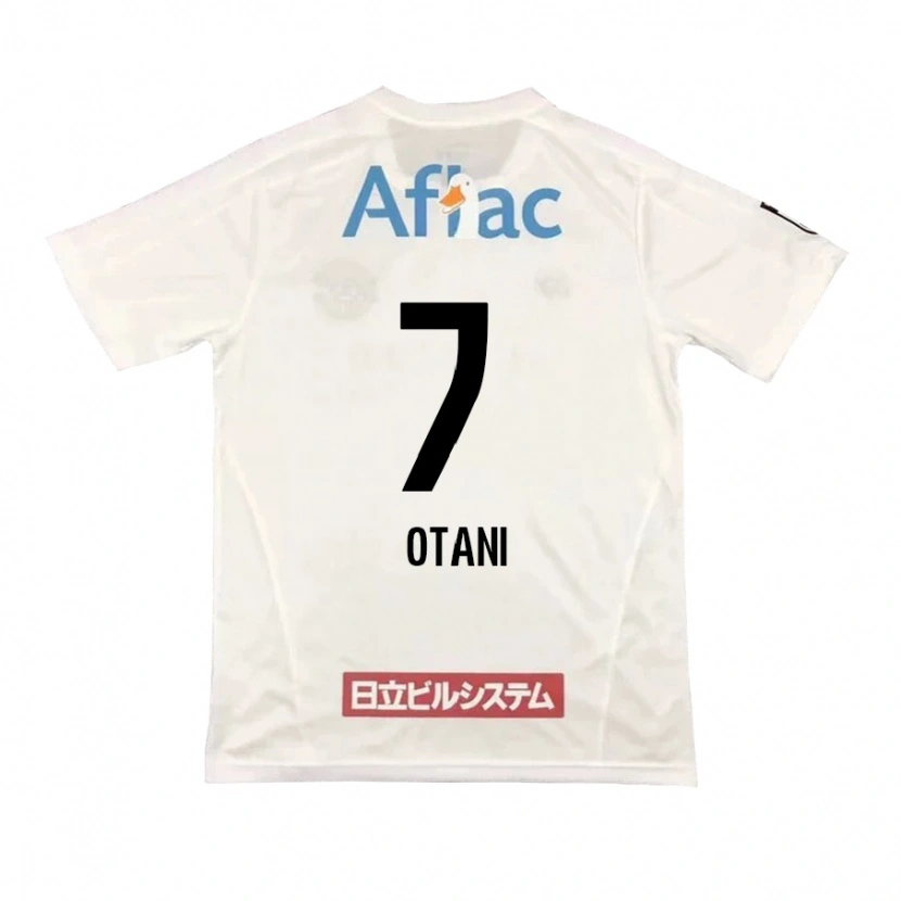 Danxen Mulher Camisola Hidekazu Otani #7 Cinza Claro Bege Alternativa 2025/26 Camisa