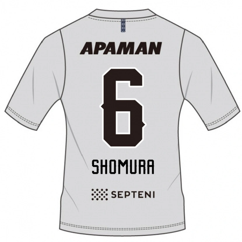 Danxen Mulher Camisola Tomoki Shomura #6 Cinza Claro Alternativa 2025/26 Camisa