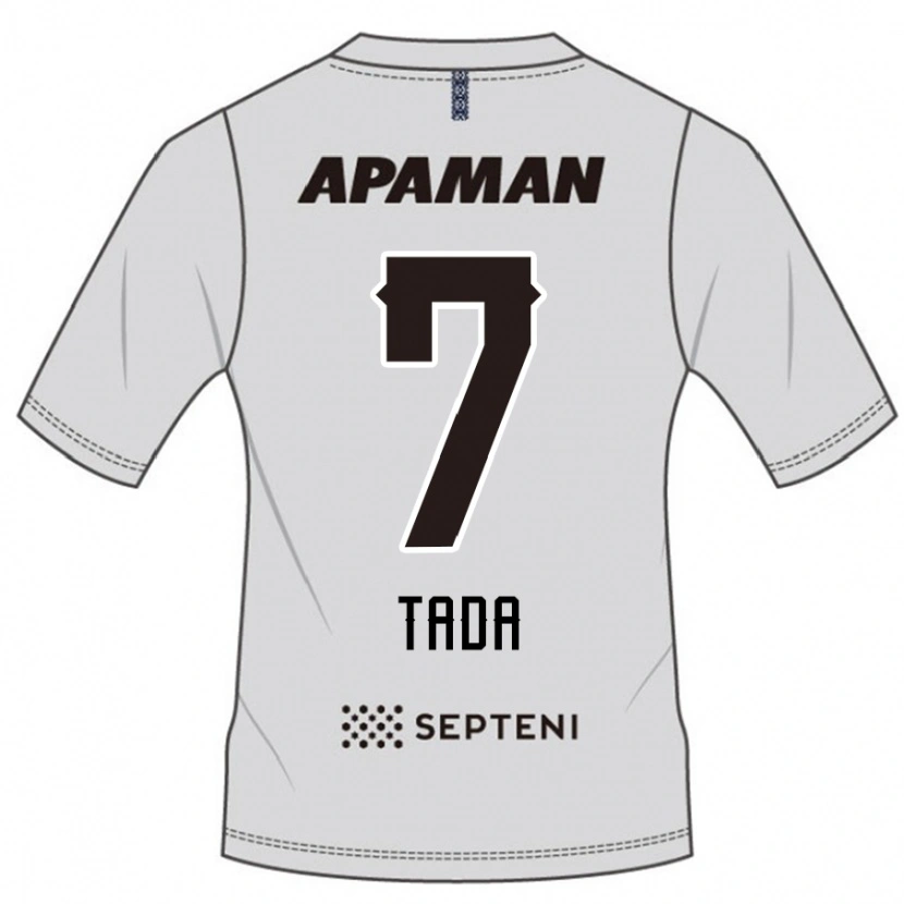 Danxen Mulher Camisola Koya Tada #7 Cinza Claro Alternativa 2025/26 Camisa