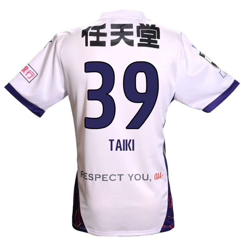 Danxen Mulher Camisola Taiki Hirato #39 Branco Roxo Preto Alternativa 2025/26 Camisa