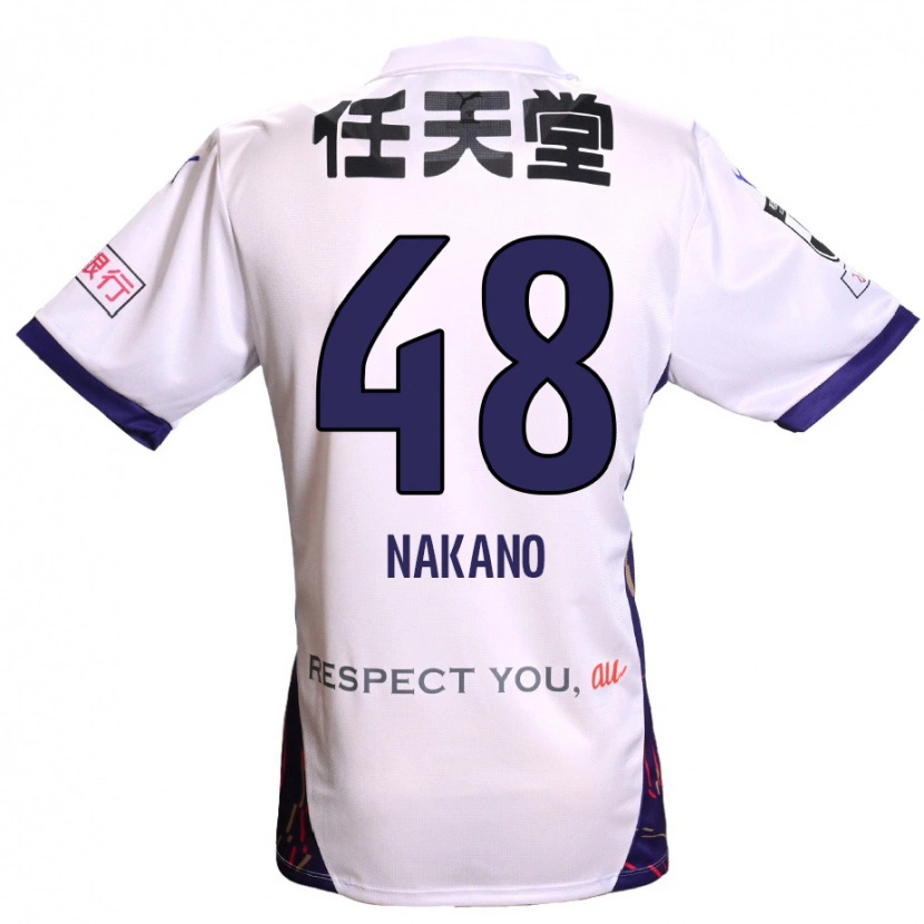 Danxen Mulher Camisola Ryuma Nakano #48 Branco Roxo Preto Alternativa 2025/26 Camisa