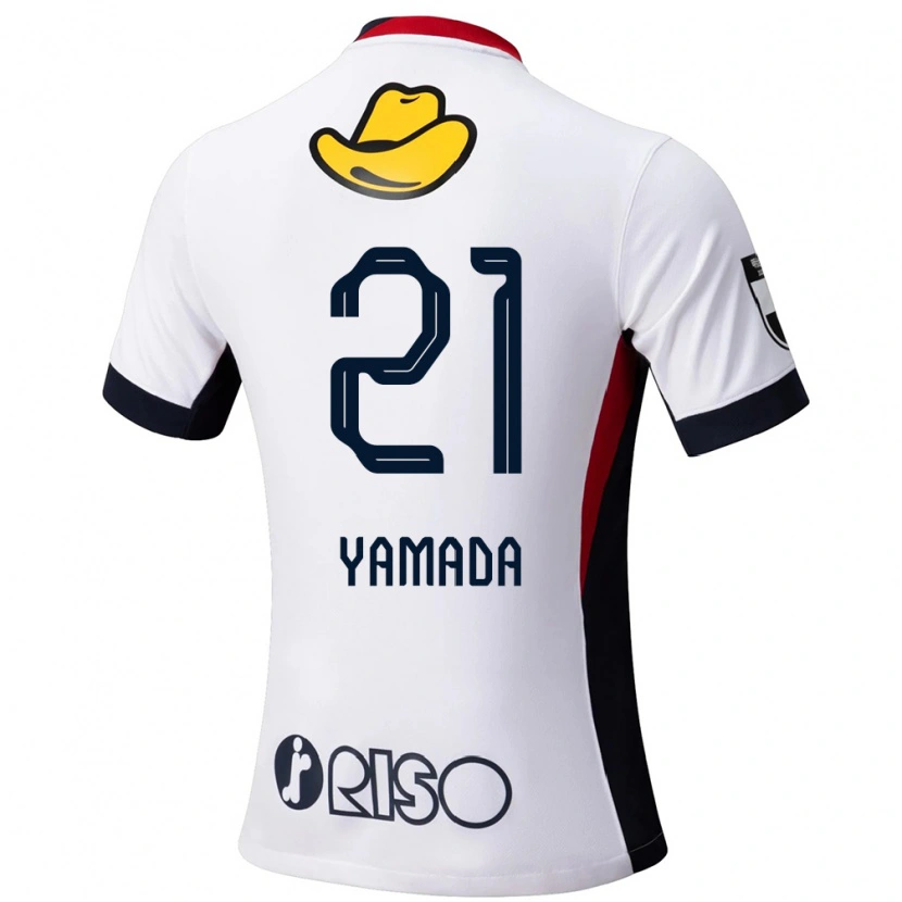 Danxen Mulher Camisola Taiki Yamada #21 Branco Preto Alternativa 2025/26 Camisa