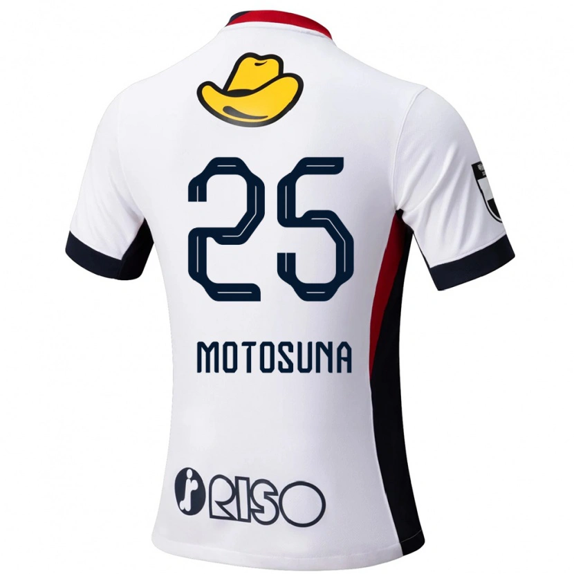 Danxen Mulher Camisola Anthony Motosuna #25 Branco Preto Alternativa 2025/26 Camisa