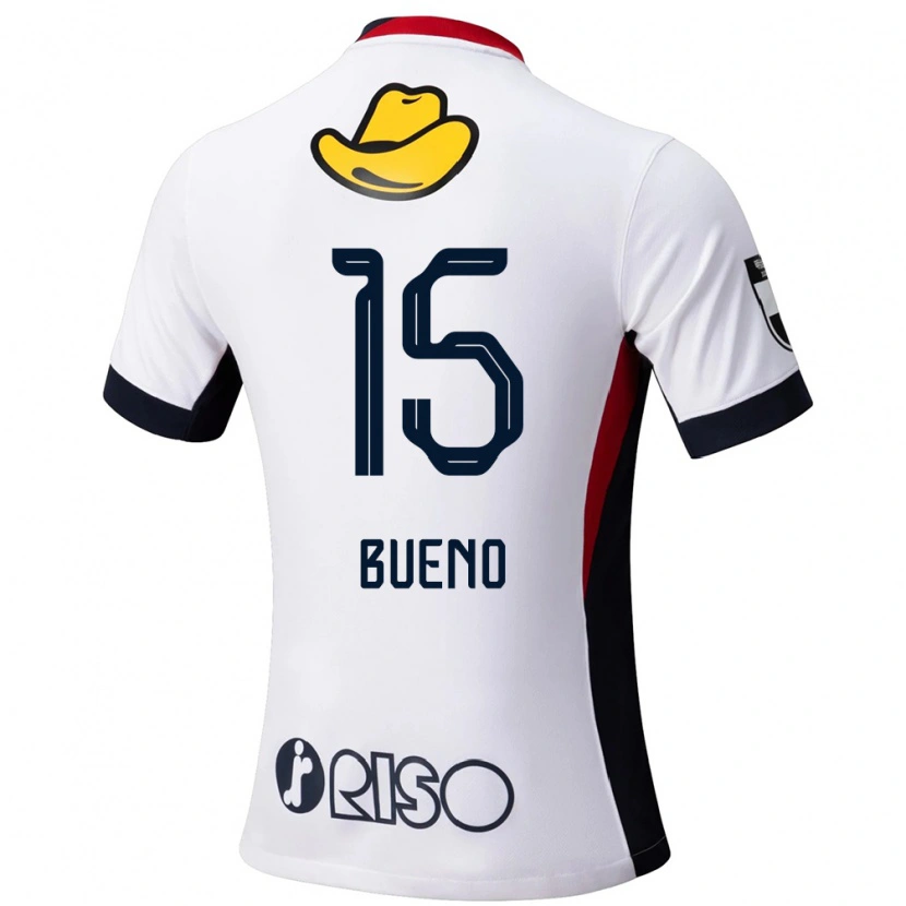 Danxen Mulher Camisola Bueno #15 Branco Preto Alternativa 2025/26 Camisa