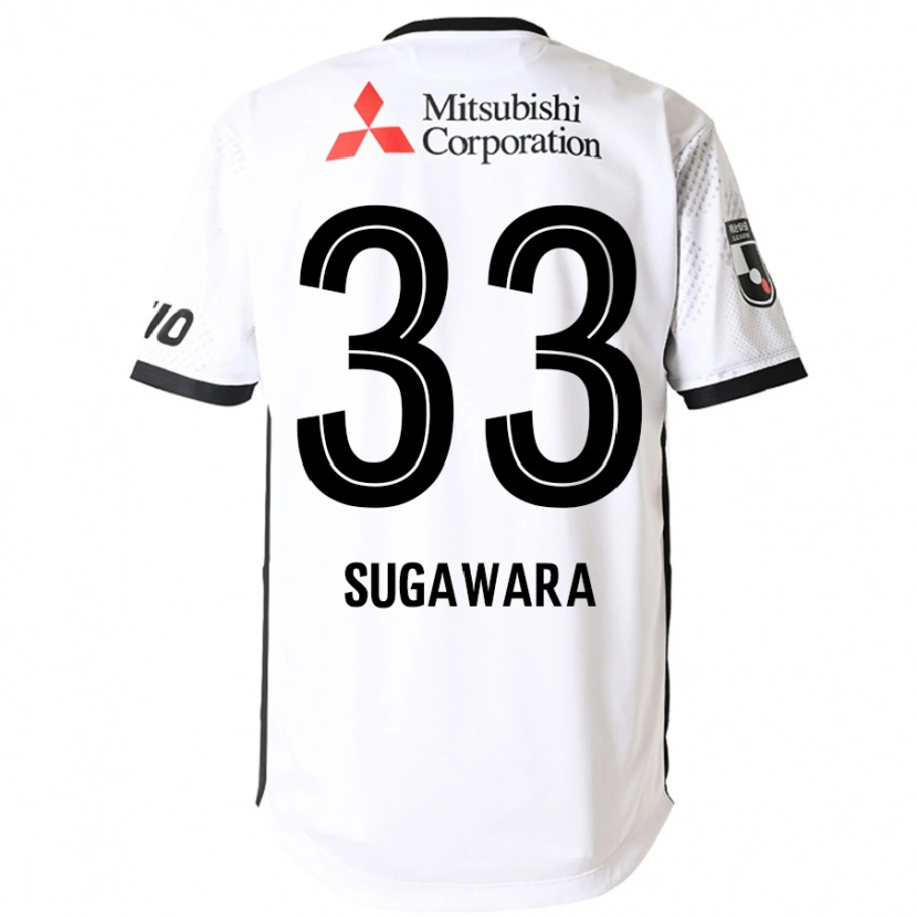 Danxen Mulher Camisola Yuta Sugawara #33 Branco Preto Alternativa 2025/26 Camisa
