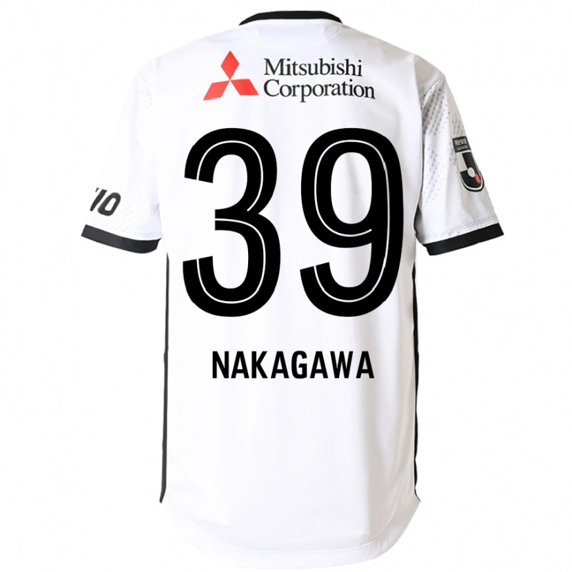 Danxen Mulher Camisola Teruhito Nakagawa #39 Branco Preto Alternativa 2025/26 Camisa