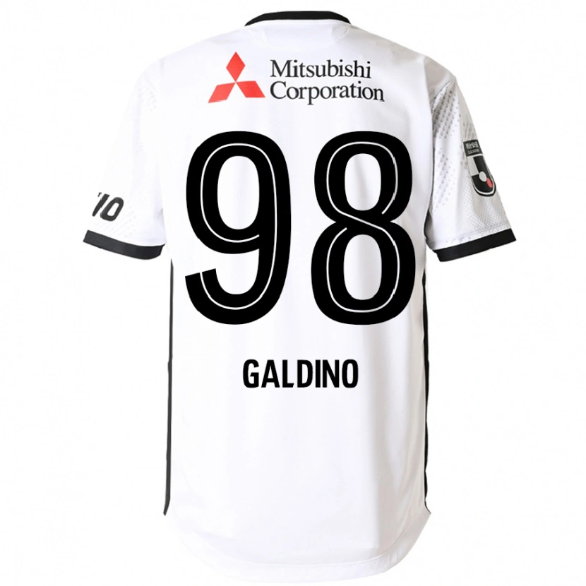 Danxen Mulher Camisola Everton Galdino #98 Branco Preto Alternativa 2025/26 Camisa