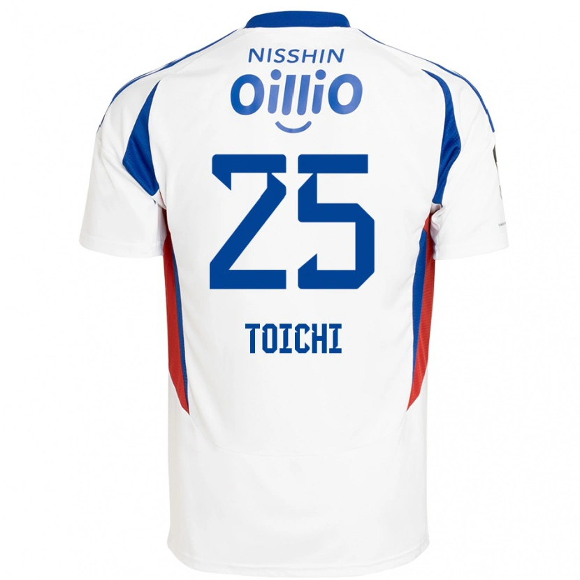 Danxen Mulher Camisola Toichi Suzuki #25 Branco Azul Royal Alternativa 2025/26 Camisa