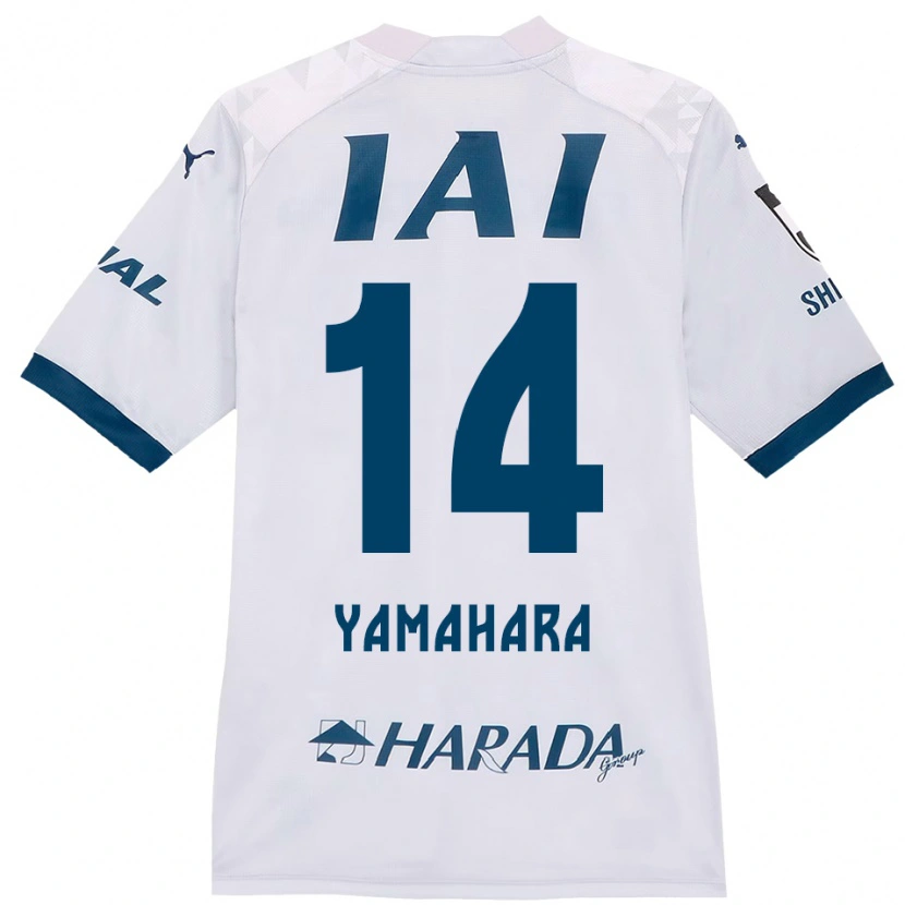 Danxen Mulher Camisola Reon Yamahara #14 Branco Azul Royal Alternativa 2025/26 Camisa