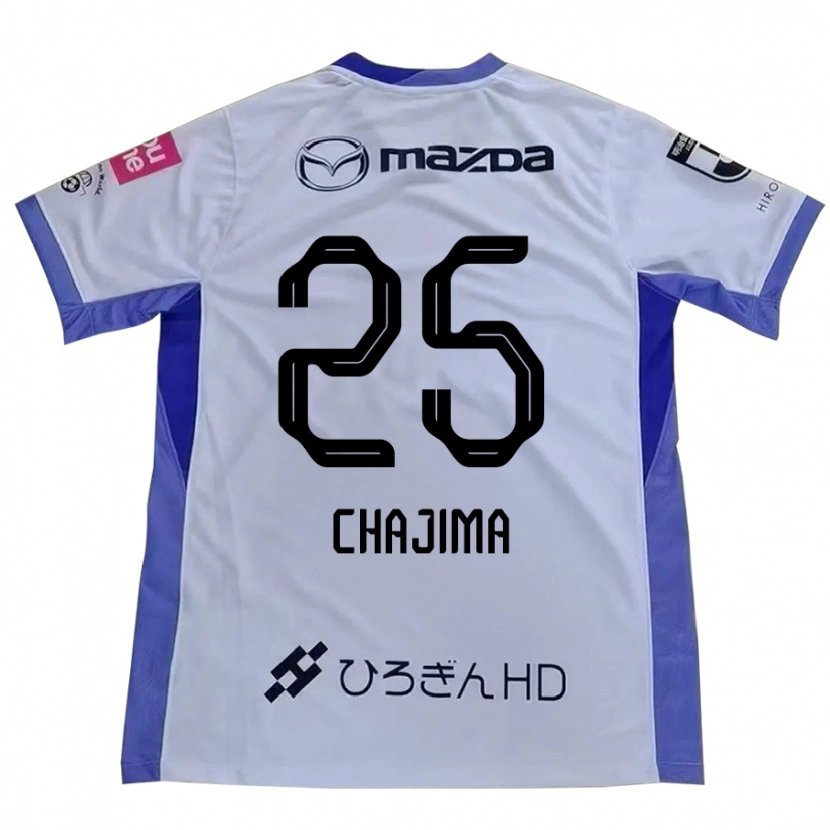 Danxen Mulher Camisola Yusuke Chajima #25 Branco Laranja Alternativa 2025/26 Camisa