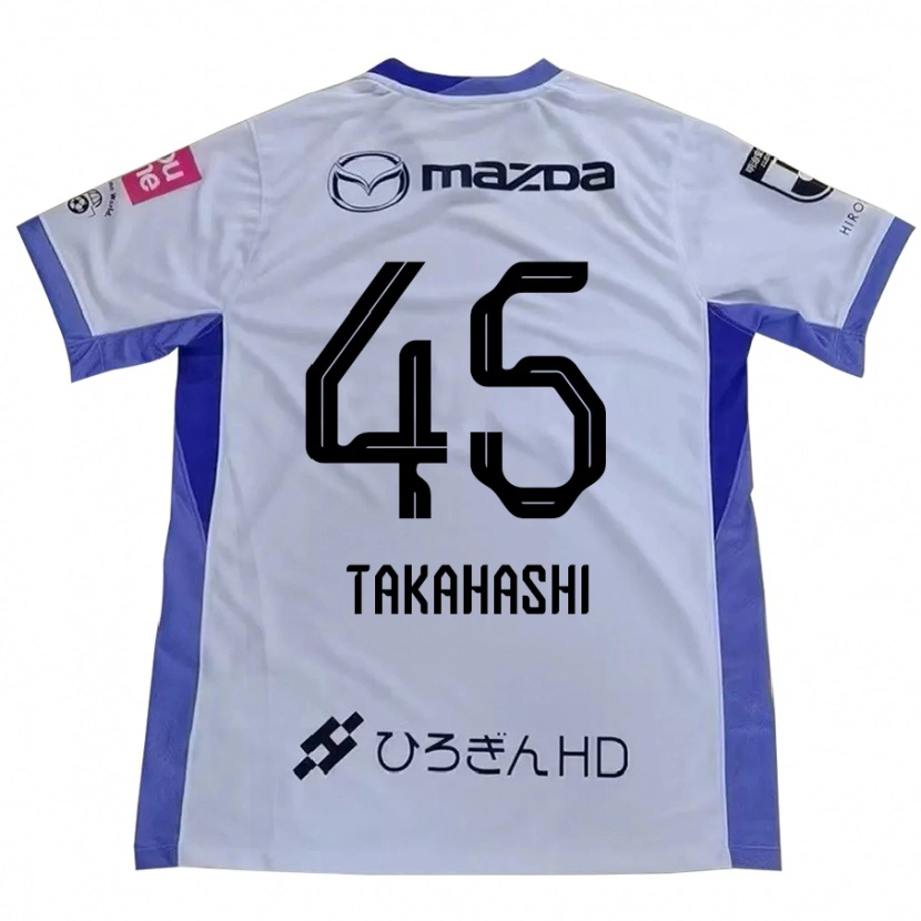 Danxen Mulher Camisola Narumi Takahashi #45 Branco Laranja Alternativa 2025/26 Camisa