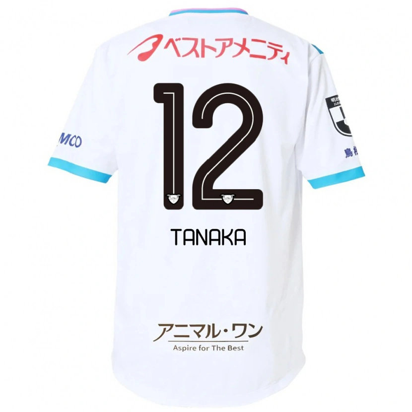 Danxen Mulher Camisola Kosei Tanaka #12 Branco Rosa Alternativa 2025/26 Camisa