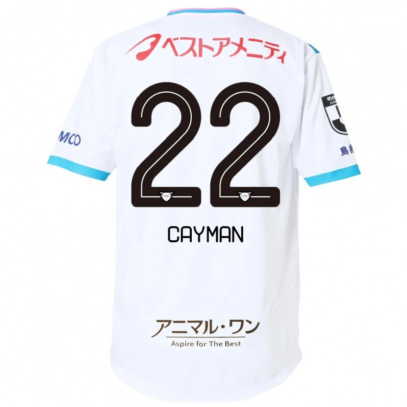 Danxen Mulher Camisola Cayman Togashi #22 Branco Rosa Alternativa 2025/26 Camisa