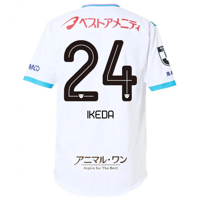 Danxen Mulher Camisola Tokia Ikeda #24 Branco Rosa Alternativa 2025/26 Camisa