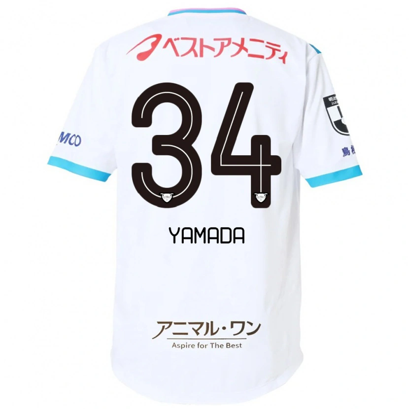 Danxen Mulher Camisola Hiroto Yamada #34 Branco Rosa Alternativa 2025/26 Camisa